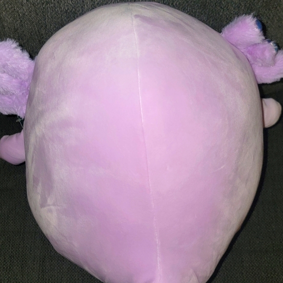 MONICA THE PURPLE AXOLOTL 14" SQUISHMALLOW PURPLE W RAINBOW BELLY MINT CONDITION - Picture 5 of 8